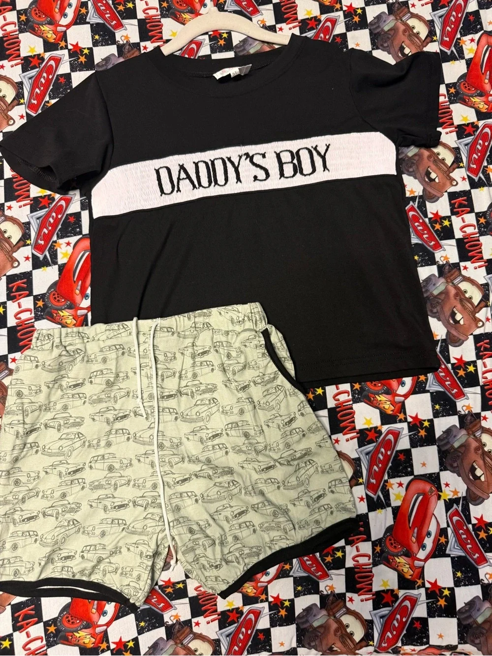 Boy’s smocked short set